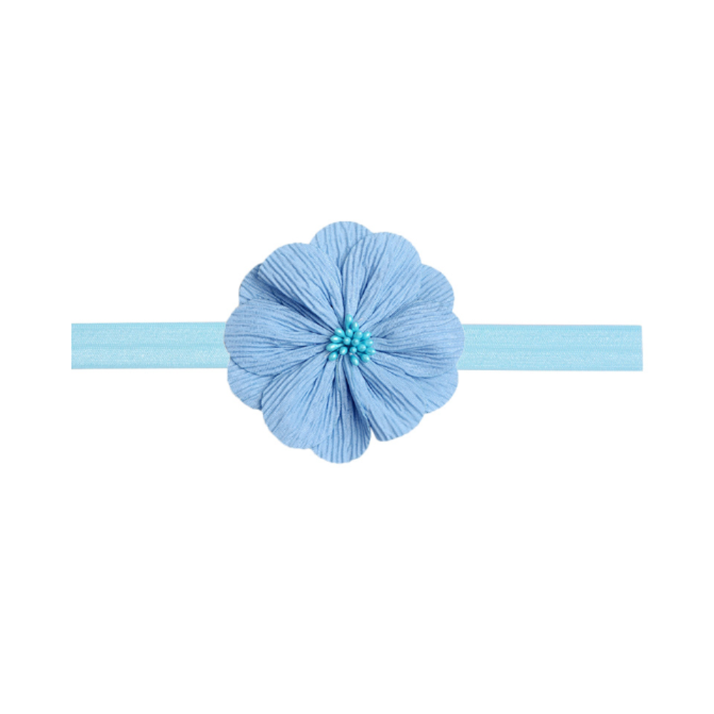 Elastic Hair Band For Baby - Light Blue