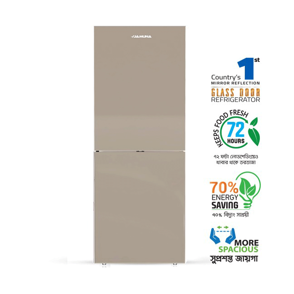 Jamuna JR -XXB -LES6348 -QD Refrigerator - Dark Silver - 348 Ltr