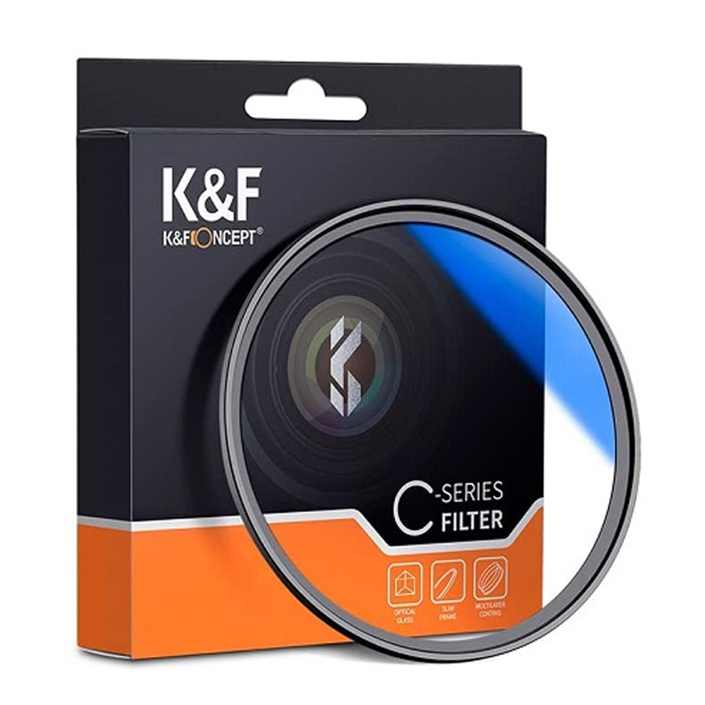 K&F Concept KF01.1423 Blue Multi Coated C Series HMC UV Filter 55mm - Black