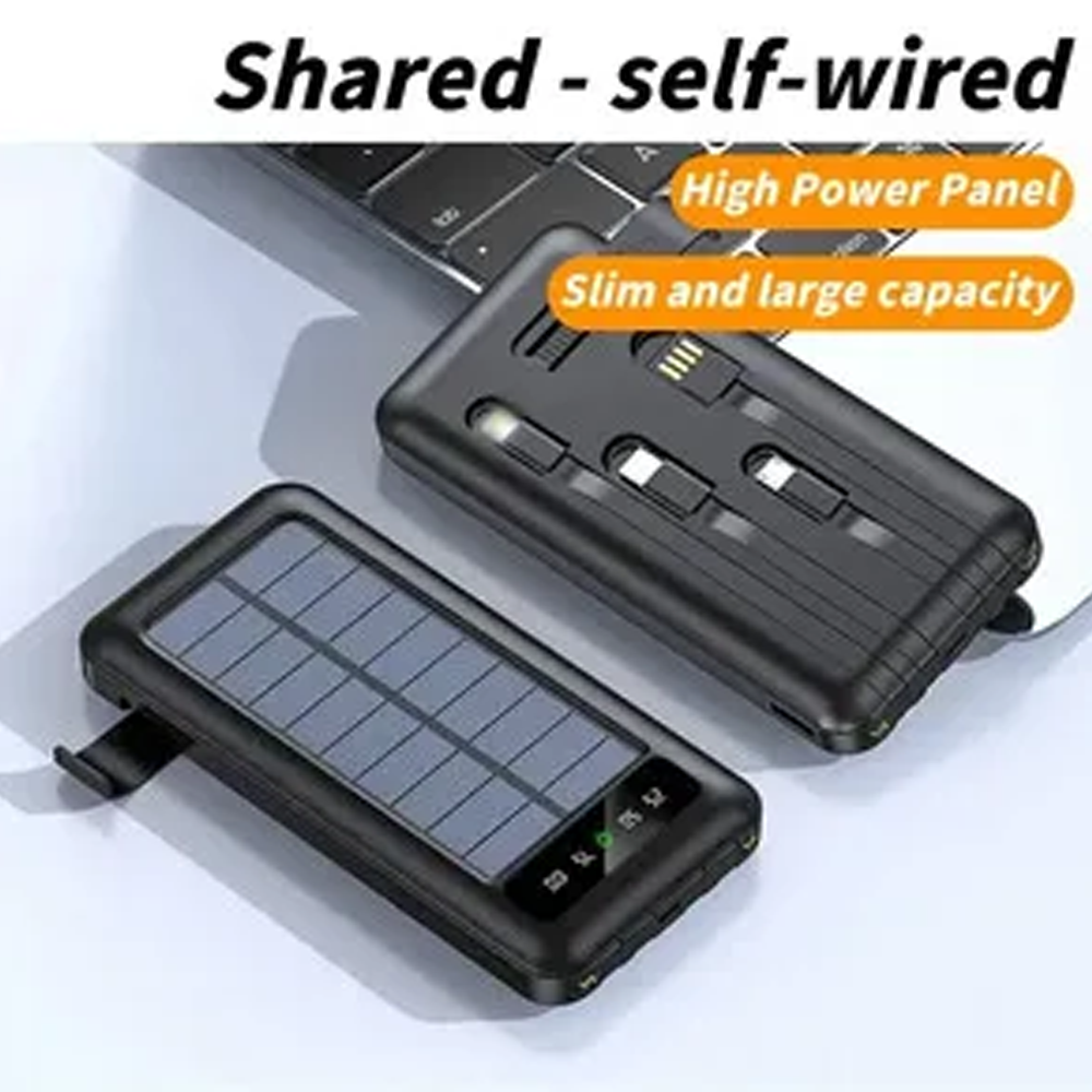 Solar Charger Portable Power Bank - 10000mah