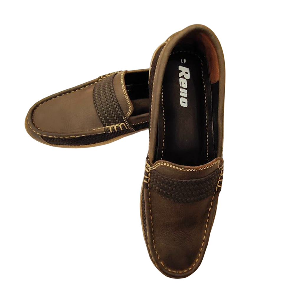 Reno Leather Loafer For Men - Brown - RL3028