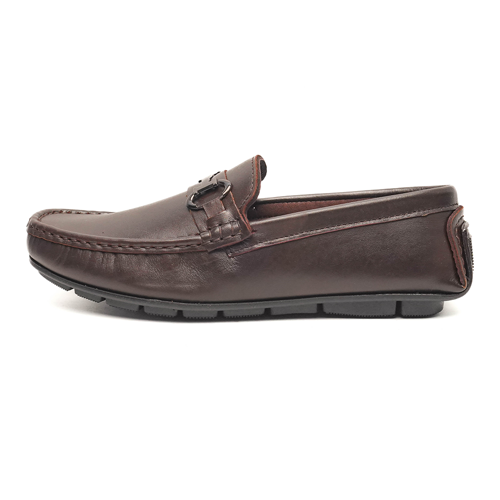 Leather Loafer For Men - Coffee - SP-2480-CF