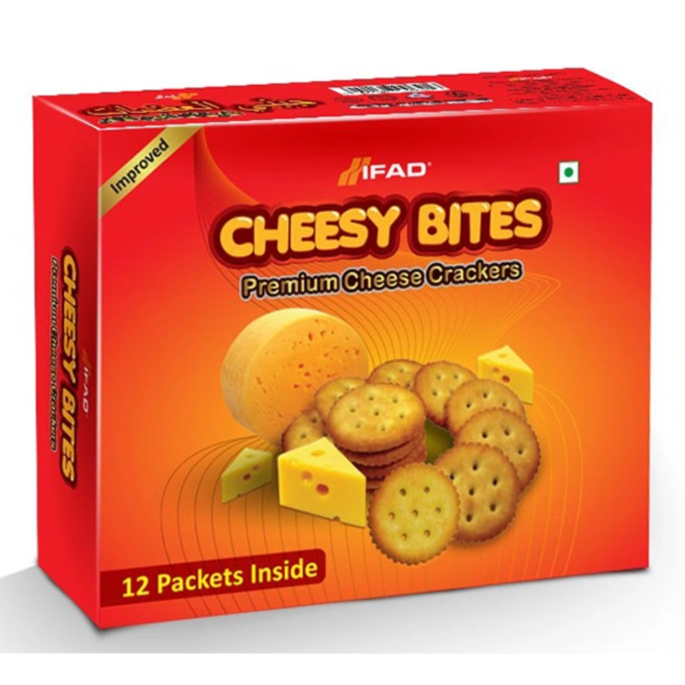 Ifad Cheesy Bites Crackers Family Pack - 180gm