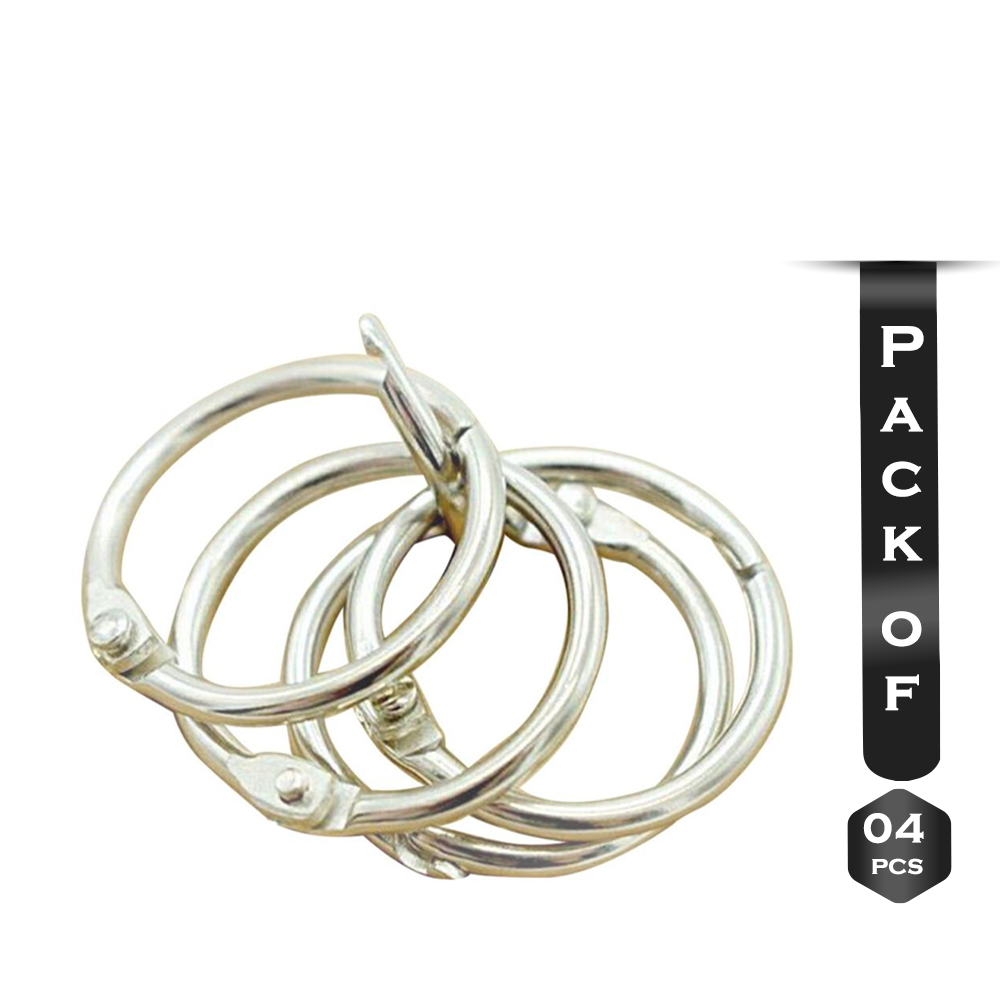 Pack Of 4 Binder Ring - 1 inch - Golden - SA000CRFT001 