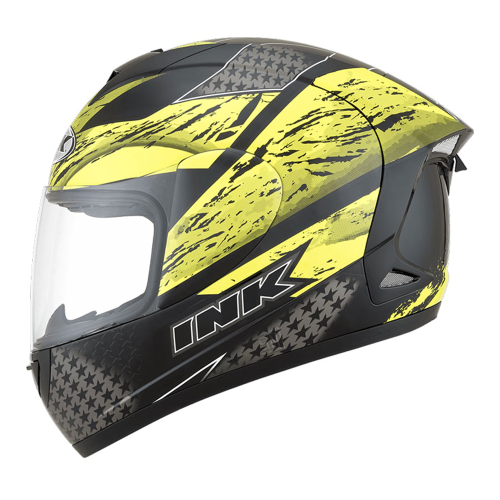 INK CL Max Helmet - Black Yellow Fluo