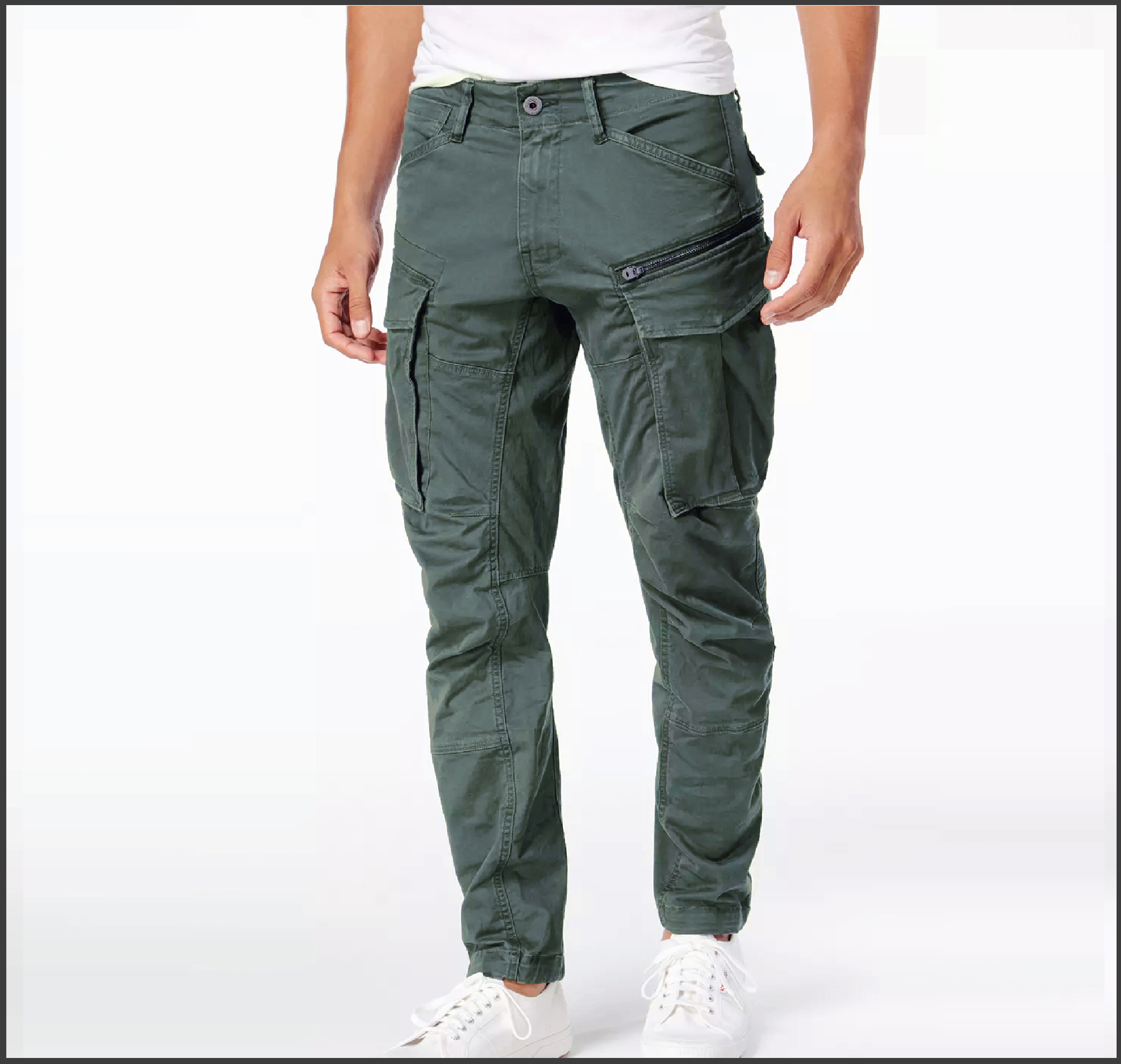 Cotton Cargo Mobile Pant For Men - Blue Gray - NZ-17003