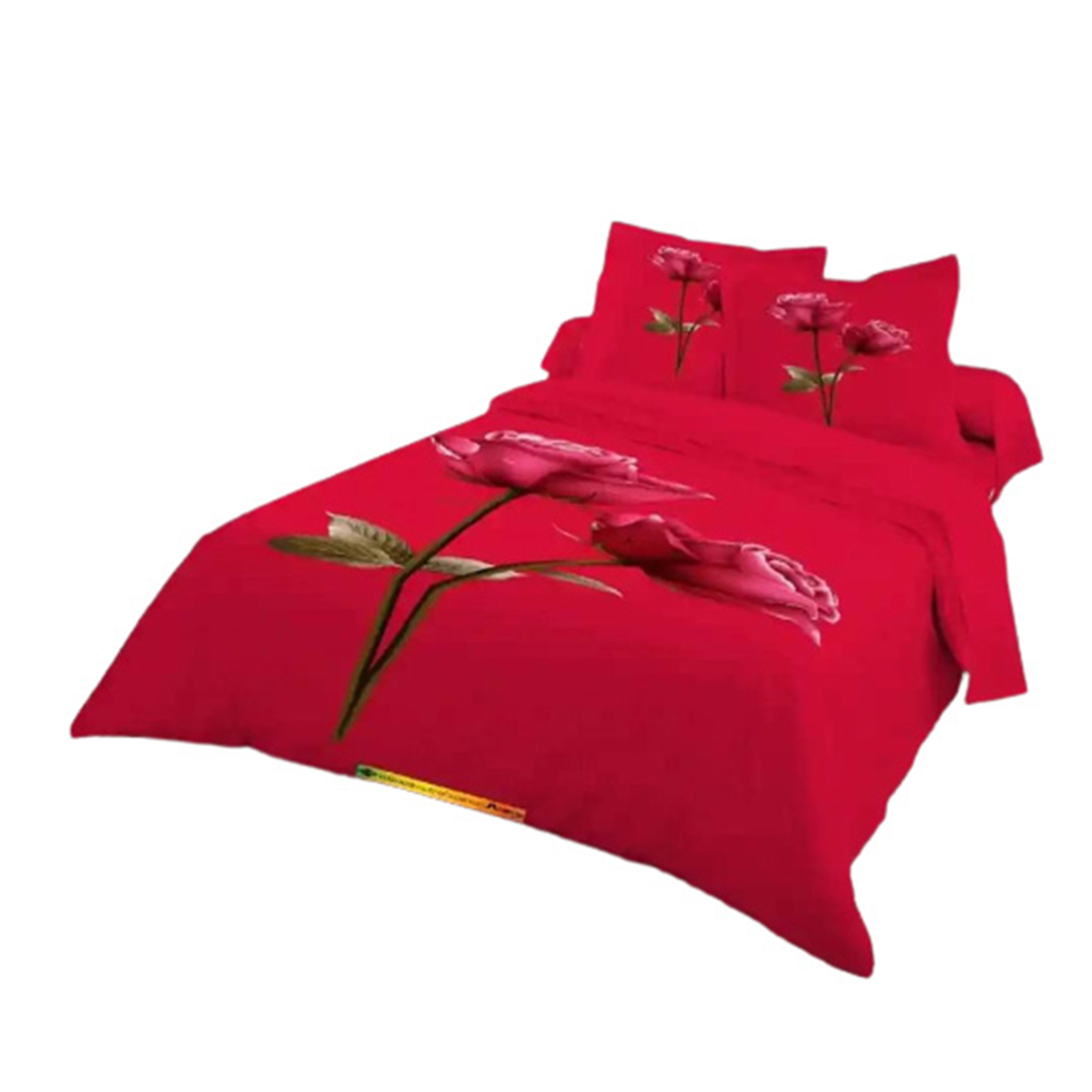 King Size Cotton Panel Bedsheet Multicolor ST354