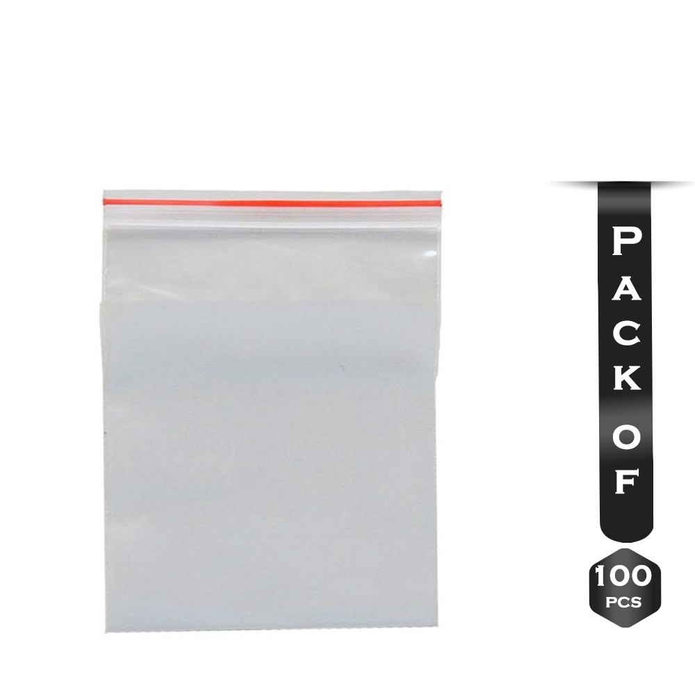 Oack Of 100 Pcs Zip Lock Plastic Packet 10*12 inch - SA000CRFT116