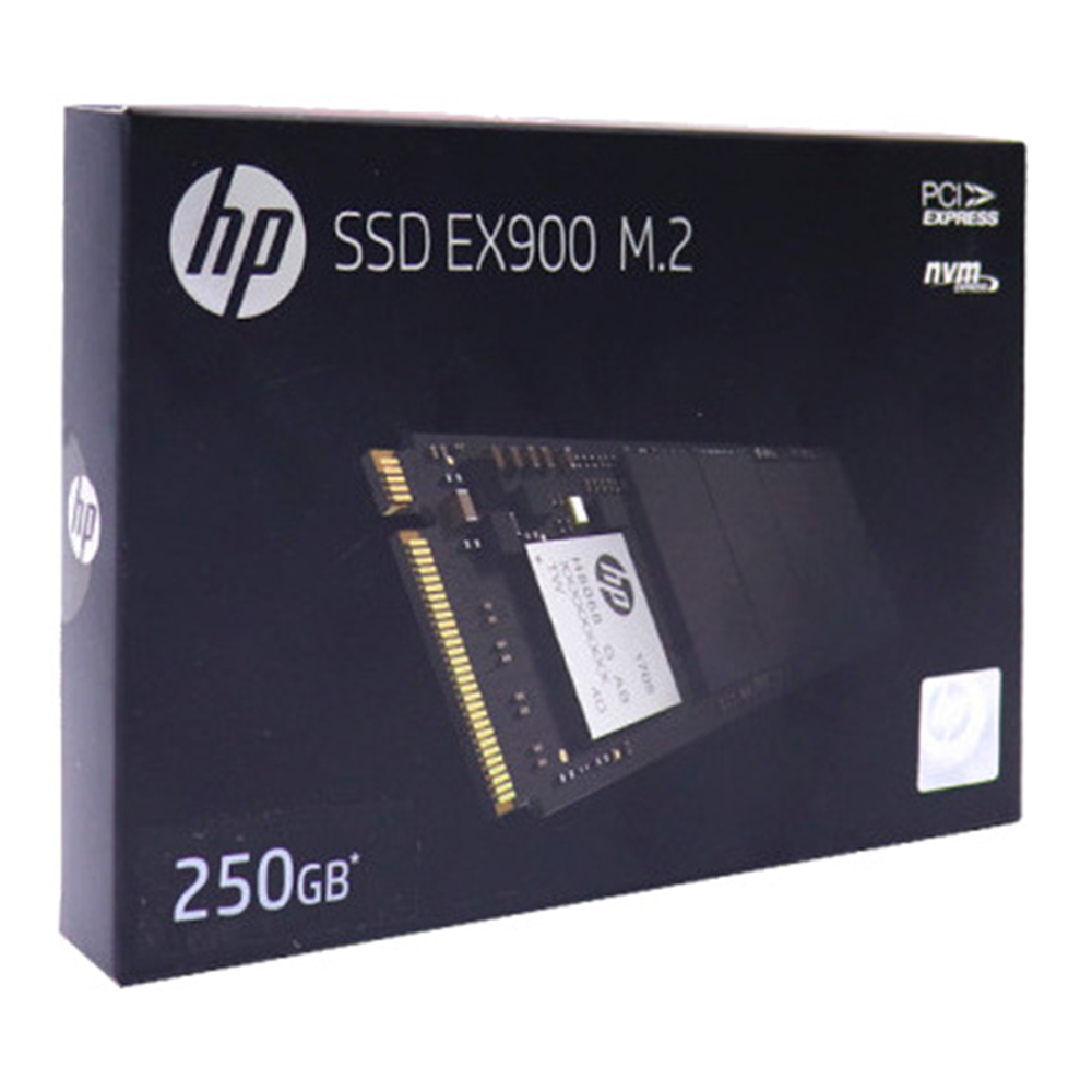 HP EX900 M.2 PCIe NVMe Internal SSD - 250GB - Black