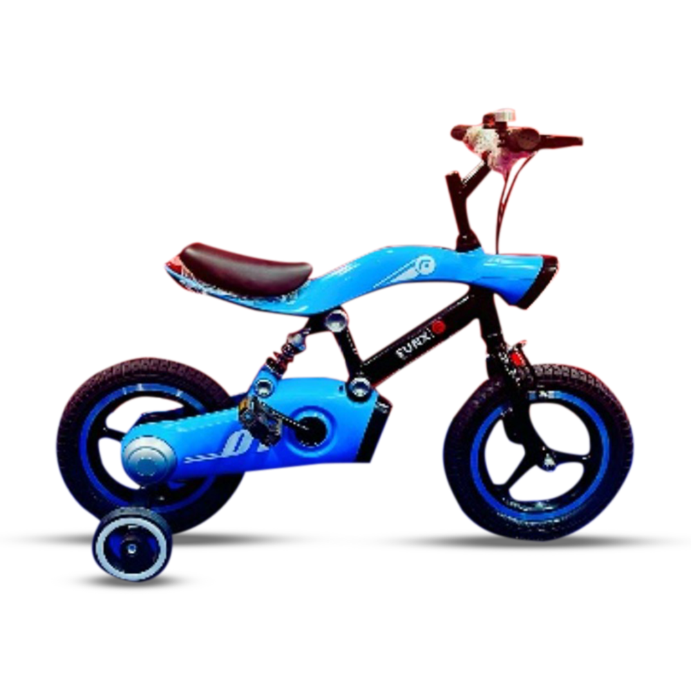 ABS 14" Inch 3 Knives Baby Bicycle With Light and Music - Sky Blue