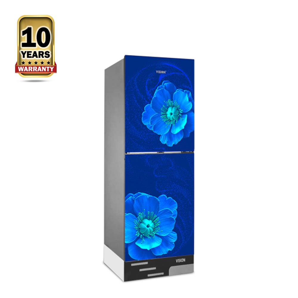 Vision GD RE-142 Refrigerator - 142 Liters - Blue Flax Flower