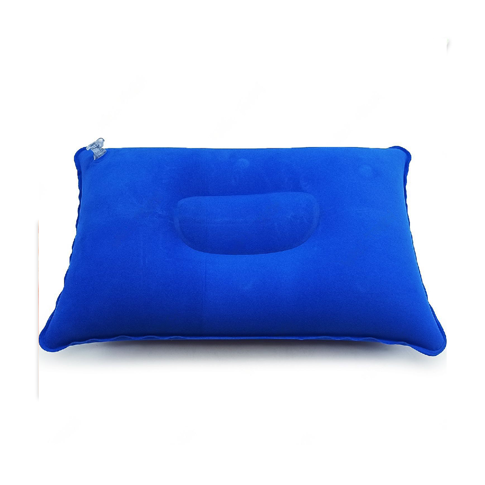 Inflatable Soft Neck Travelling Pillow - Blue - 230827802