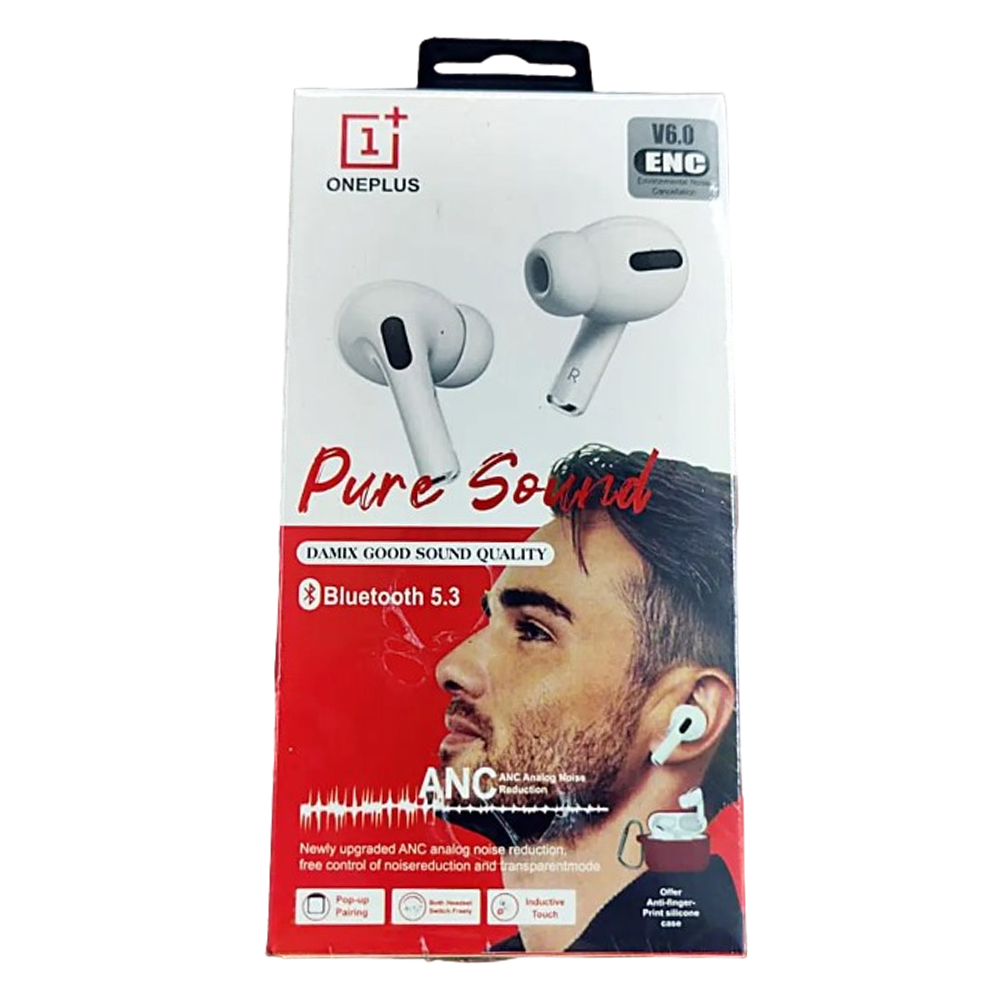 OnePlus Airpods-Pure Sound Wireless Earbuds - White