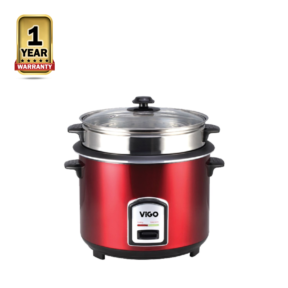 Vigo SS 50 05 Two Pot Rice Cooker 3 Litre Red 824587