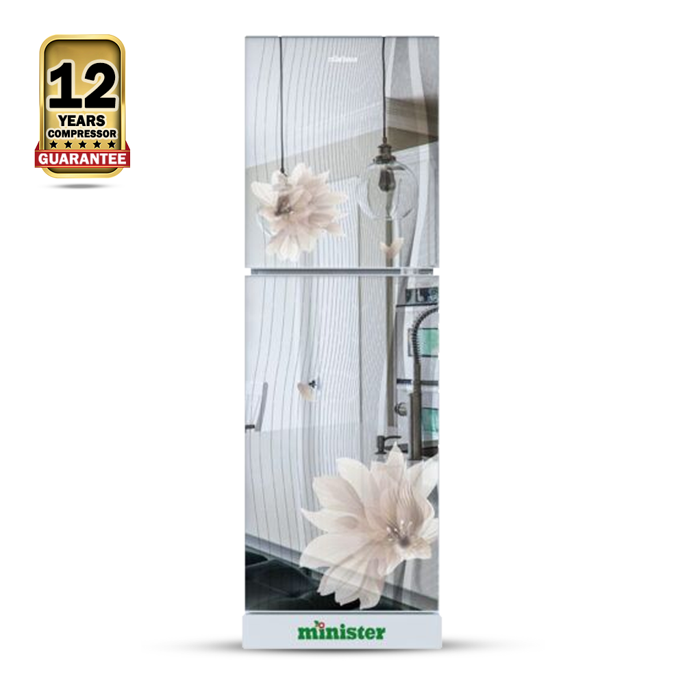 Minister M-285S Frost Refrigerator - 285 Litre - Mirror Flower