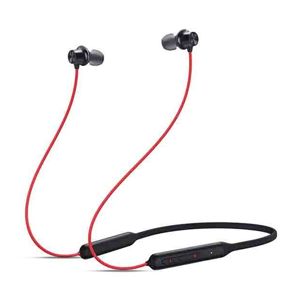 OnePlus Bullets Wireless Z Bass Edition Neckband - Black And Red