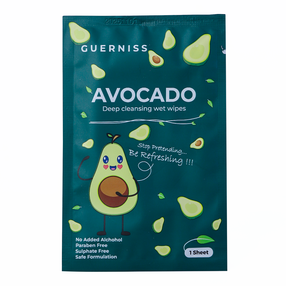 Guerniss Avocado Deep Cleansing Wet Wipes