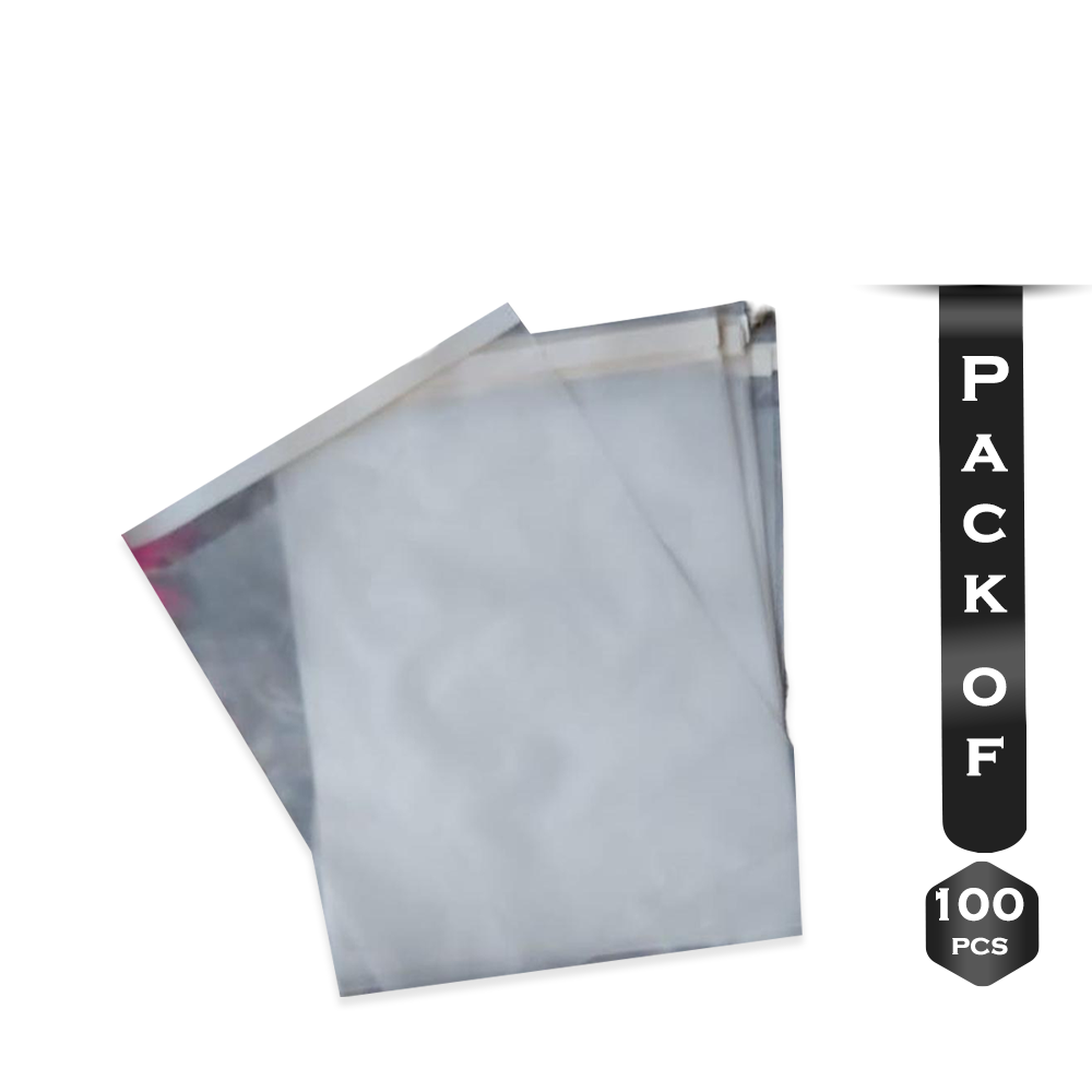 Pack Of 100 Pcs Semi Transparent PVC White Mailing Poly 8*12 inch - SA000CRFT117
