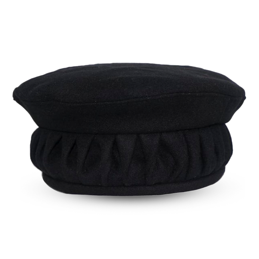 Cotton Afghani Pakal Hat (Tupi) For Men - Black