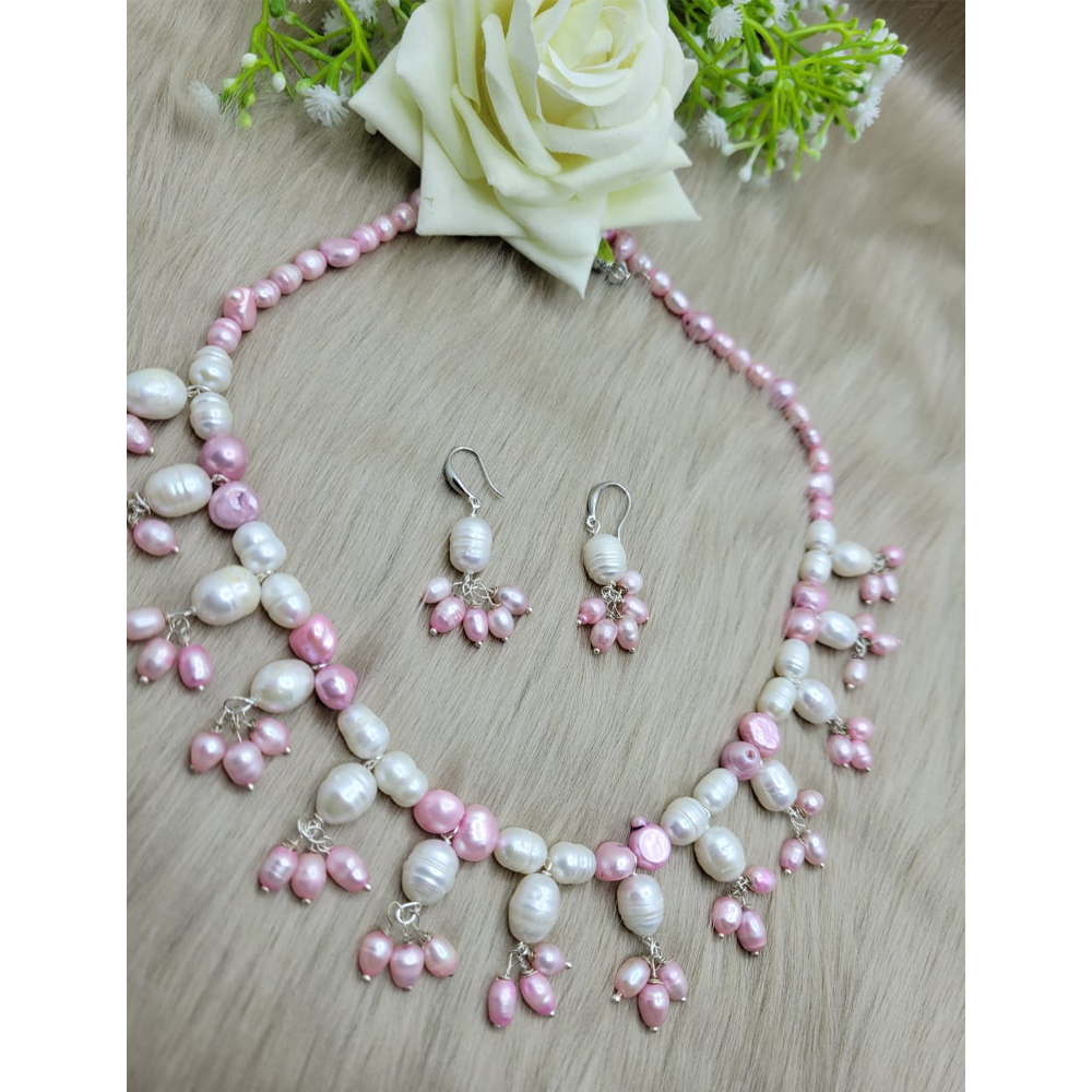 Real Pearl Jewelry with Semiprecious Gemstones - Multicolor