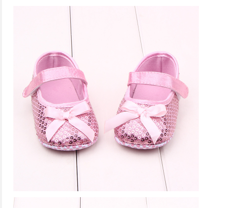 Armandy Sequins Baby Girl Shoe - Pink