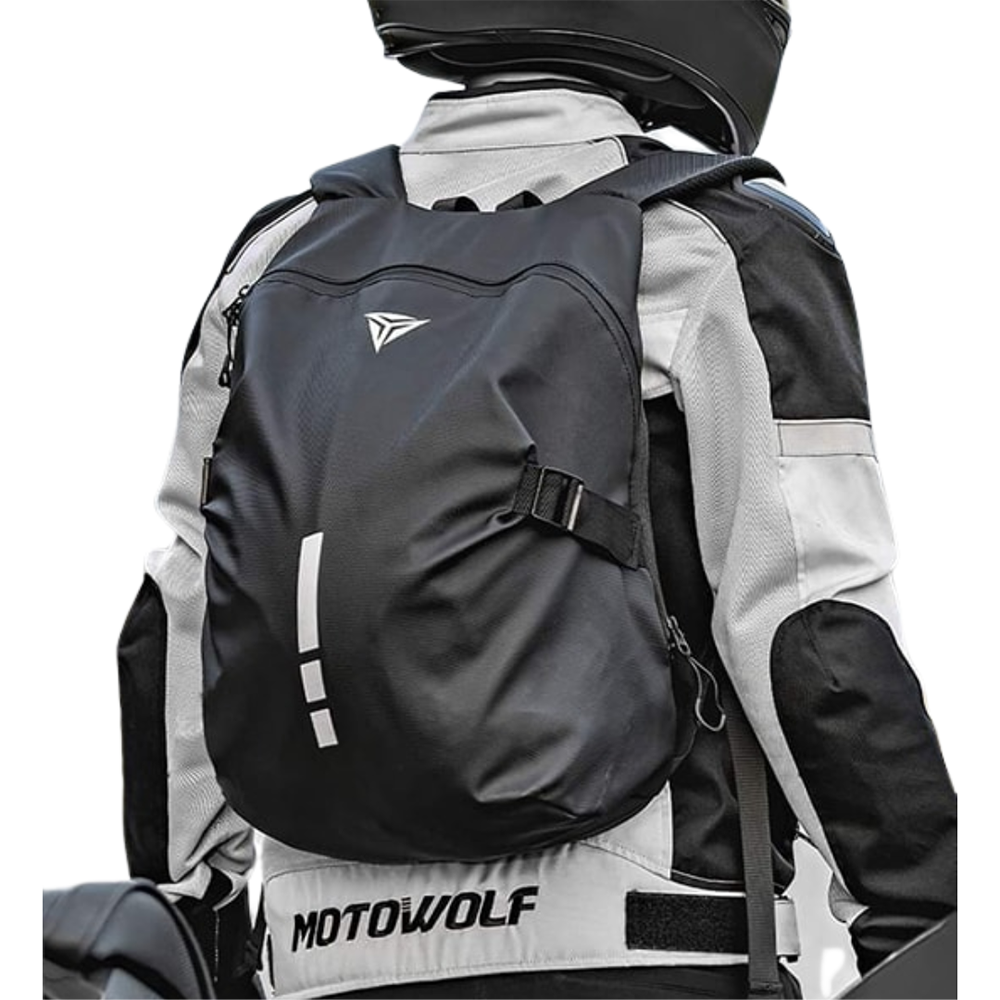 MotoWolf MDL0726 Helmet Backpack - Black