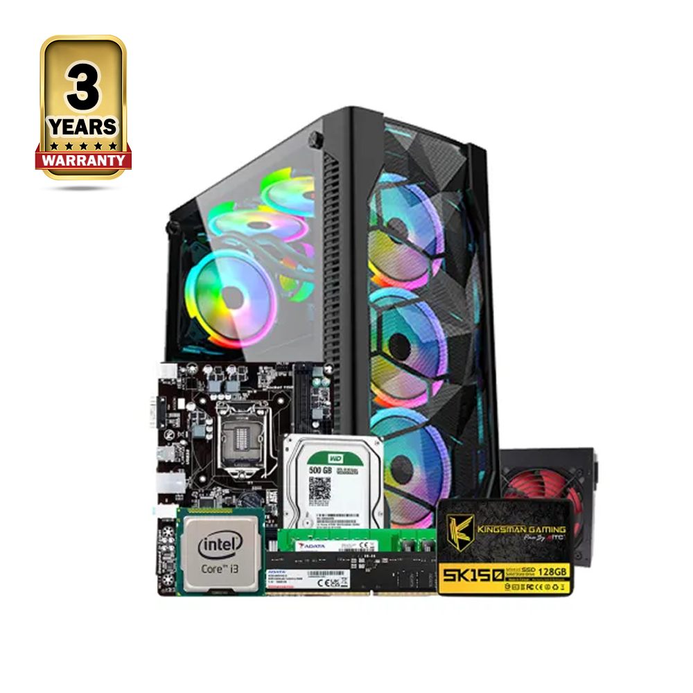 Intel Core i3 6th Generation - 8GB RAM - 128GB SSD - RGB Desktop CPU - bgwi-025