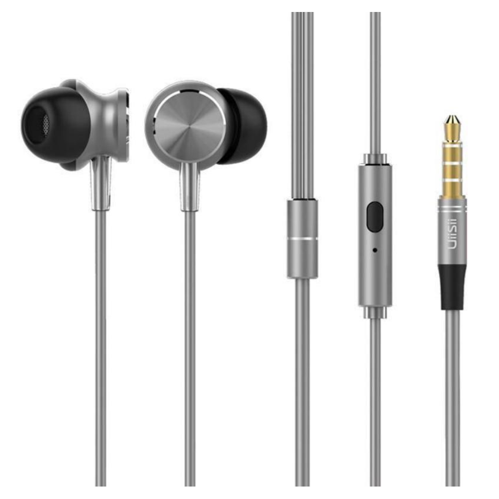 Uiisii GT500 Metal HiFi In-ear Headphone - Gray